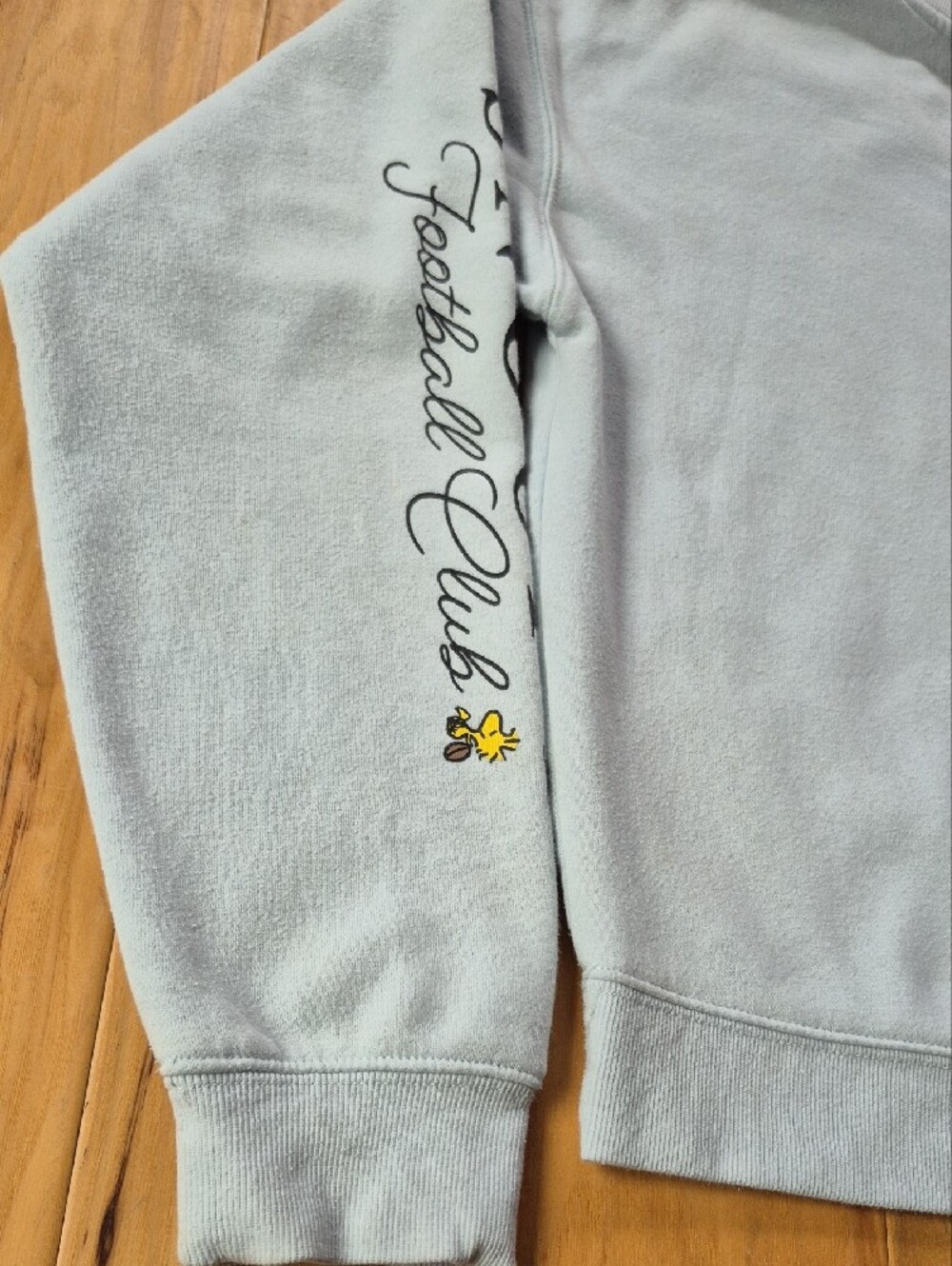 Snoopy Football Club Light Blue Crewneck Sweatshirt - Picture 9 of 16